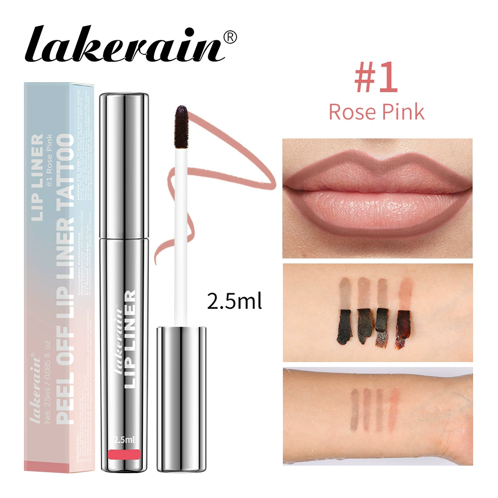 1PC peeling lipliner, long-term wear, stain, tattoo contour, lipliner, matte surface view 6