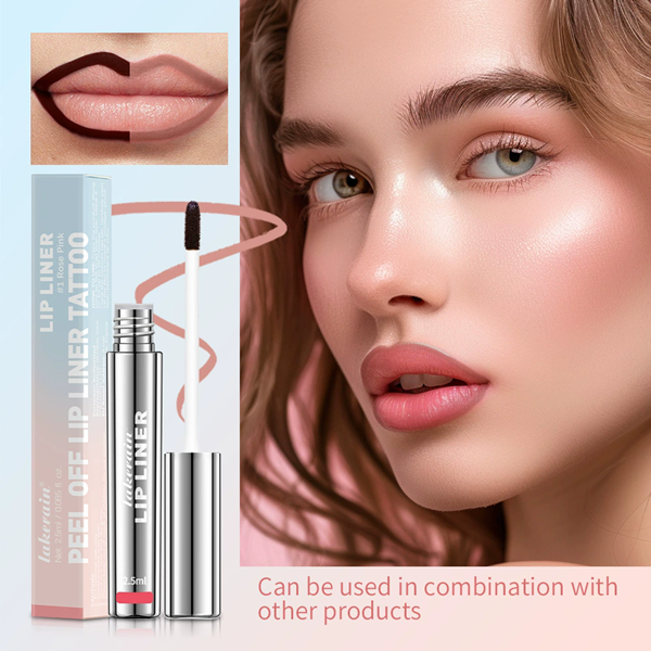 1PC peeling lipliner, long-term wear, stain, tattoo contour, lipliner, matte surface