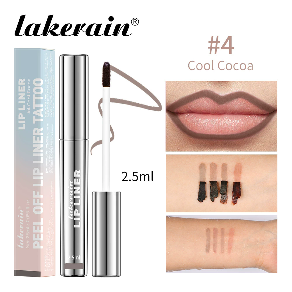 1PC peeling lipliner, long-term wear, stain, tattoo contour, lipliner, matte surface view 9