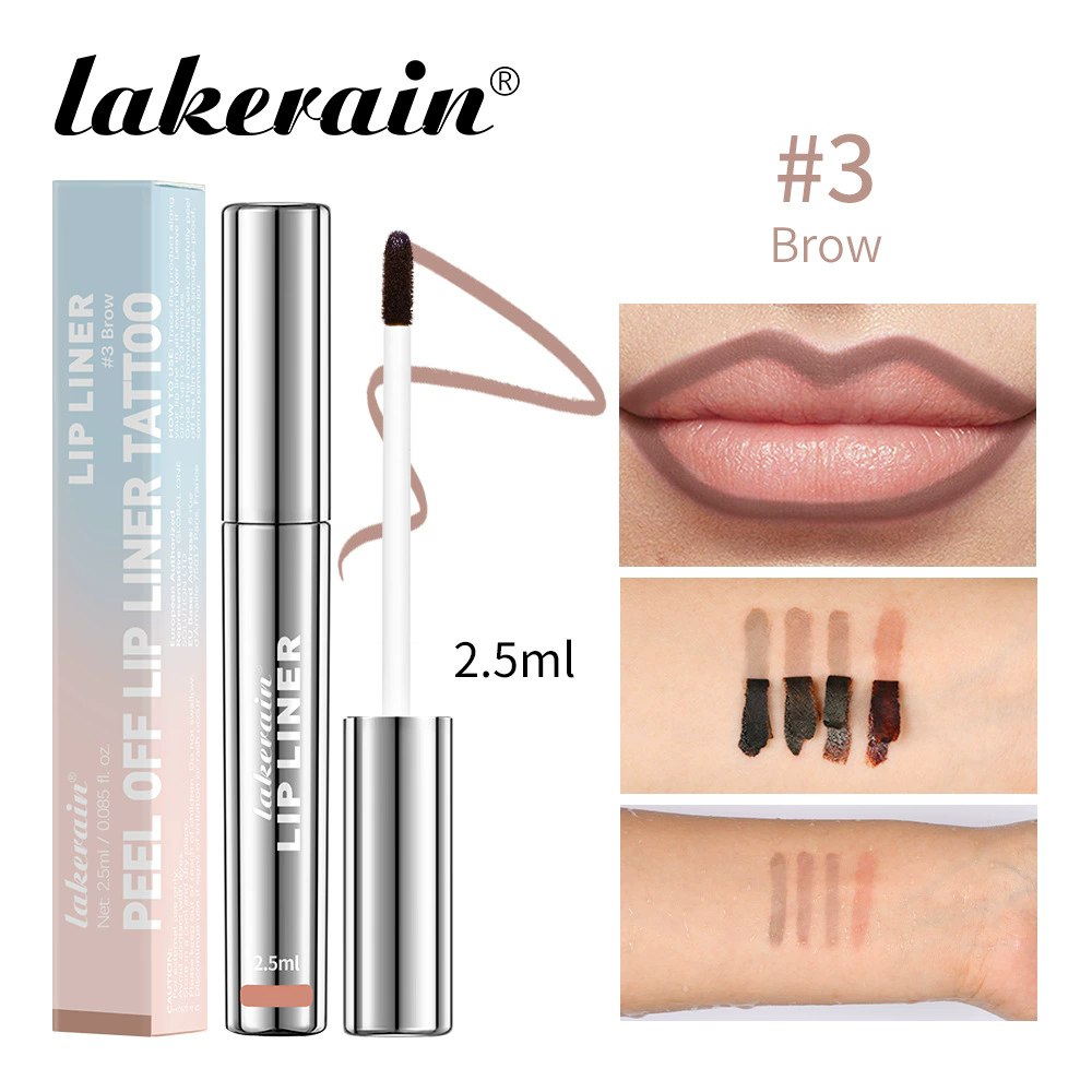 1PC peeling lipliner, long-term wear, stain, tattoo contour, lipliner, matte surface view 8
