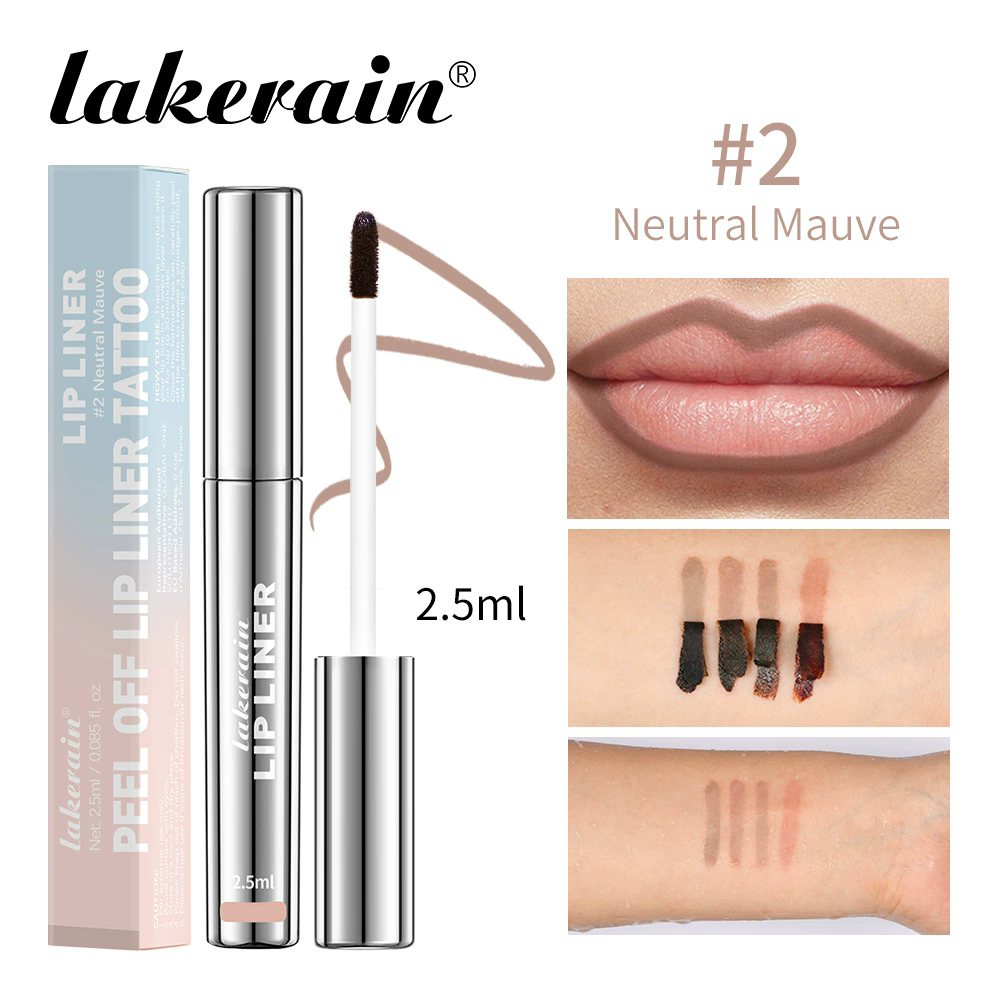 1PC peeling lipliner, long-term wear, stain, tattoo contour, lipliner, matte surface view 7