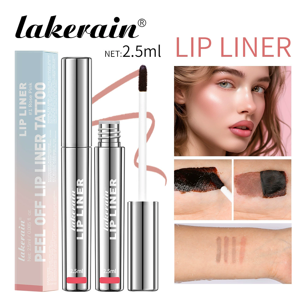 1PC peeling lipliner, long-term wear, stain, tattoo contour, lipliner, matte surface view 2