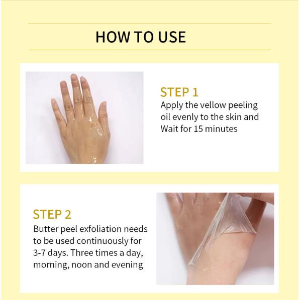 1PC  Tender and Whitening Peeling Oil, Hand, Foot, Face, Whole Body Care Moisturizing Oil