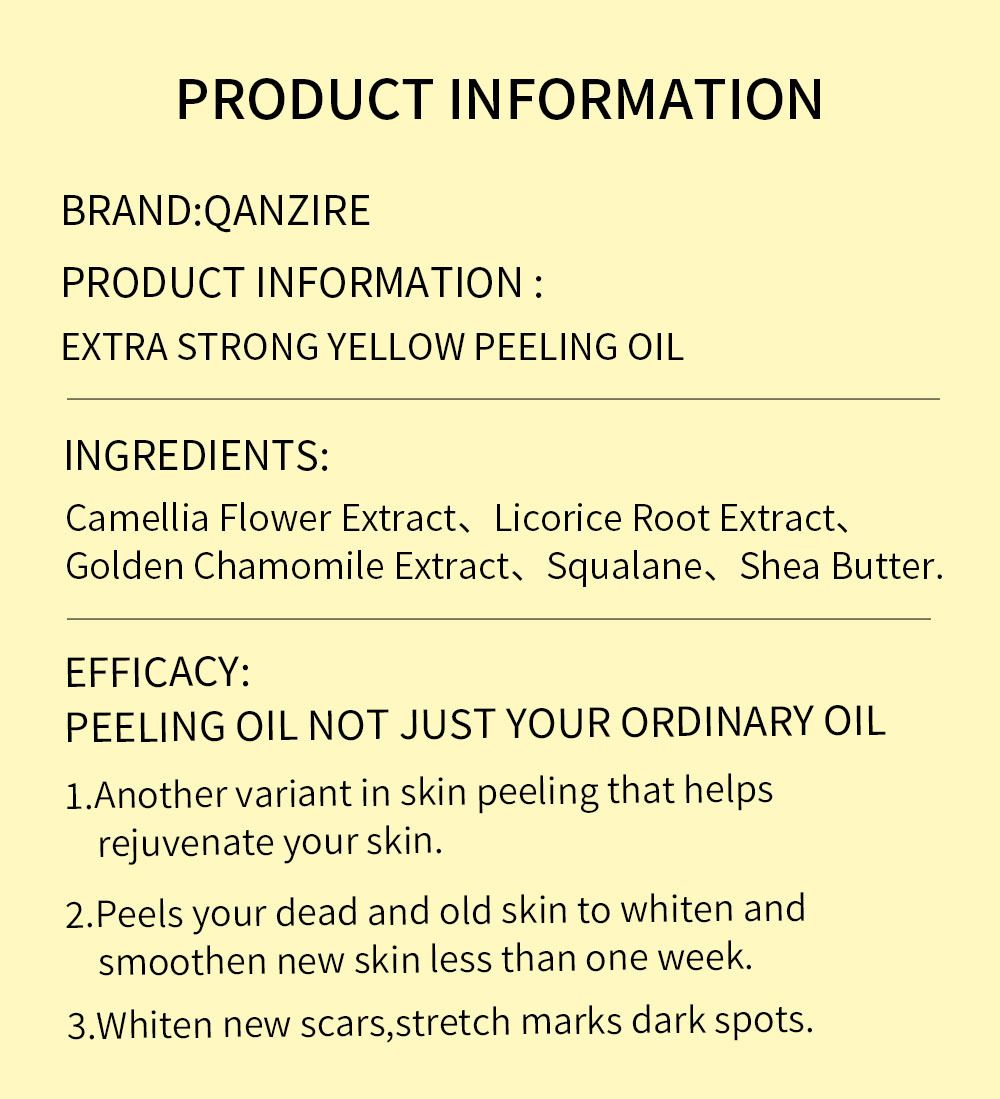 1PC  Tender and Whitening Peeling Oil, Hand, Foot, Face, Whole Body Care Moisturizing Oil