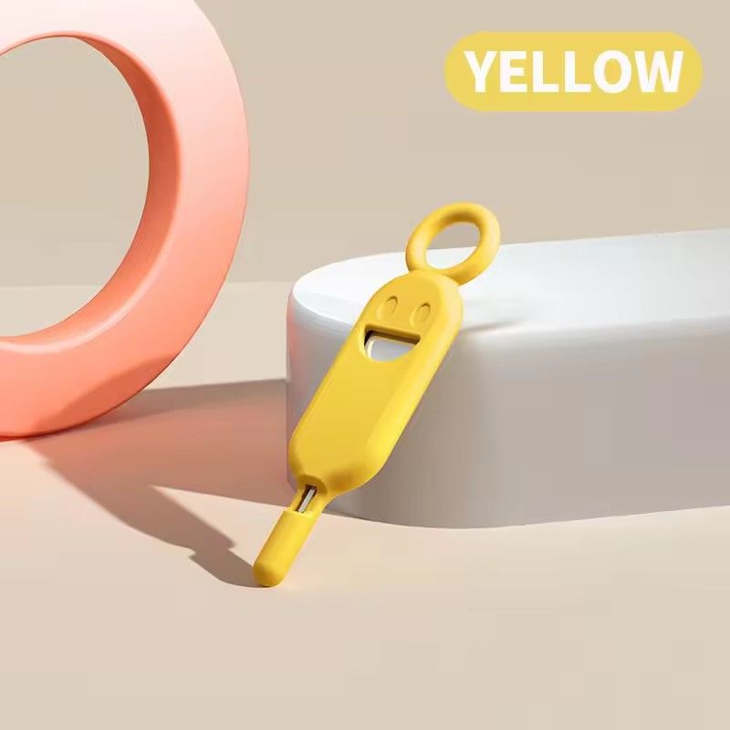 1PC  2 IN 1 SIM Card Removal Needle Pin with Protector Holder Anti-Lost Phone SIM Cards Storage Case Tray Ejector Needle Opener