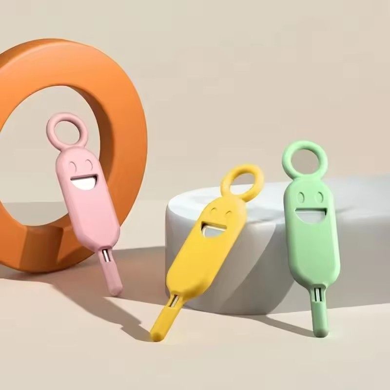 1PC  2 IN 1 SIM Card Removal Needle Pin with Protector Holder Anti-Lost Phone SIM Cards Storage Case Tray Ejector Needle Opener