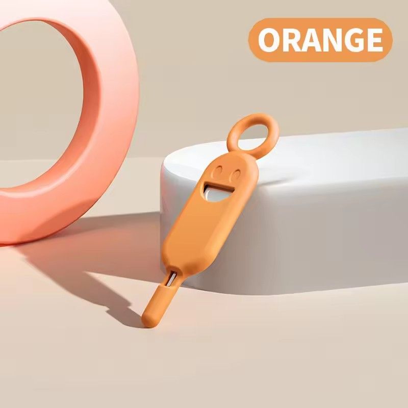 1PC  2 IN 1 SIM Card Removal Needle Pin with Protector Holder Anti-Lost Phone SIM Cards Storage Case Tray Ejector Needle Opener