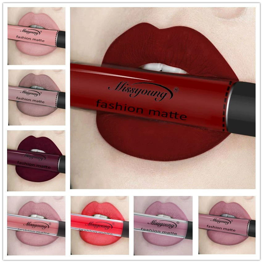 1PC liquid matte lipstick matte lipstick brown nude chocolate liquid lipstick lip gloss B2-145-1
