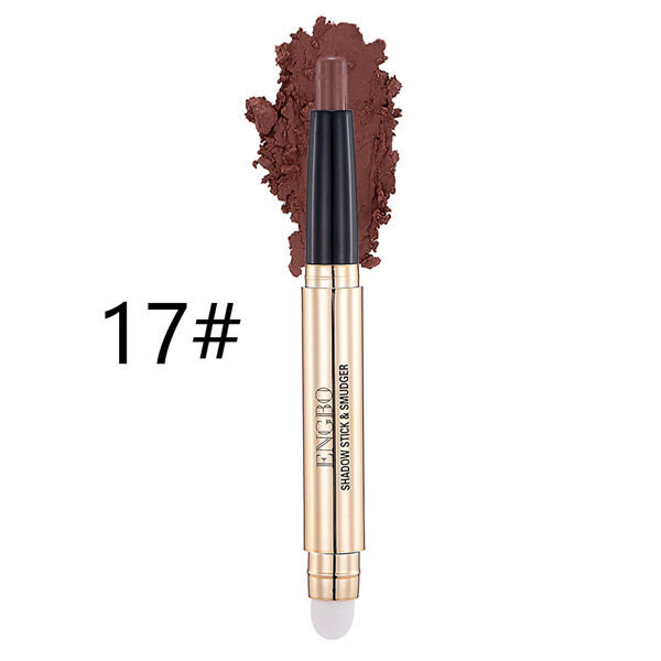 1PC18 Colors Eye Shadow Pencil Double Head Eye Shadow and Brush Pearl Matt Glitter Shimmer Highlighter Eyeliner Makeup Cosmetics