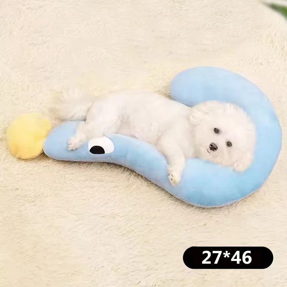 1PC   Pet pillow, dog question mark U-shaped pillow, all season universal neck pillow, sleeping cat small pillow, pet supplies