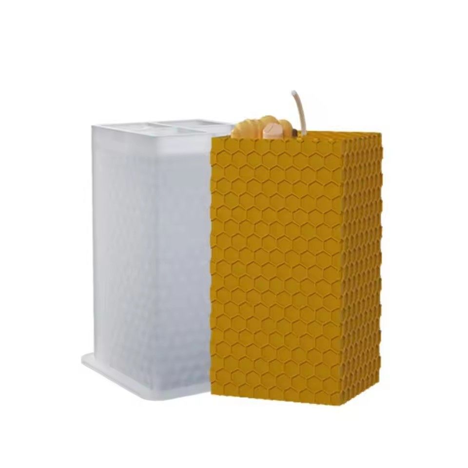 1PC 3D Bee Honeycomb Candle Mold DIY Silicone Resin Molds 3D Art Wax Candle Making Mould Silicone Handmade Romantic Candle Molds