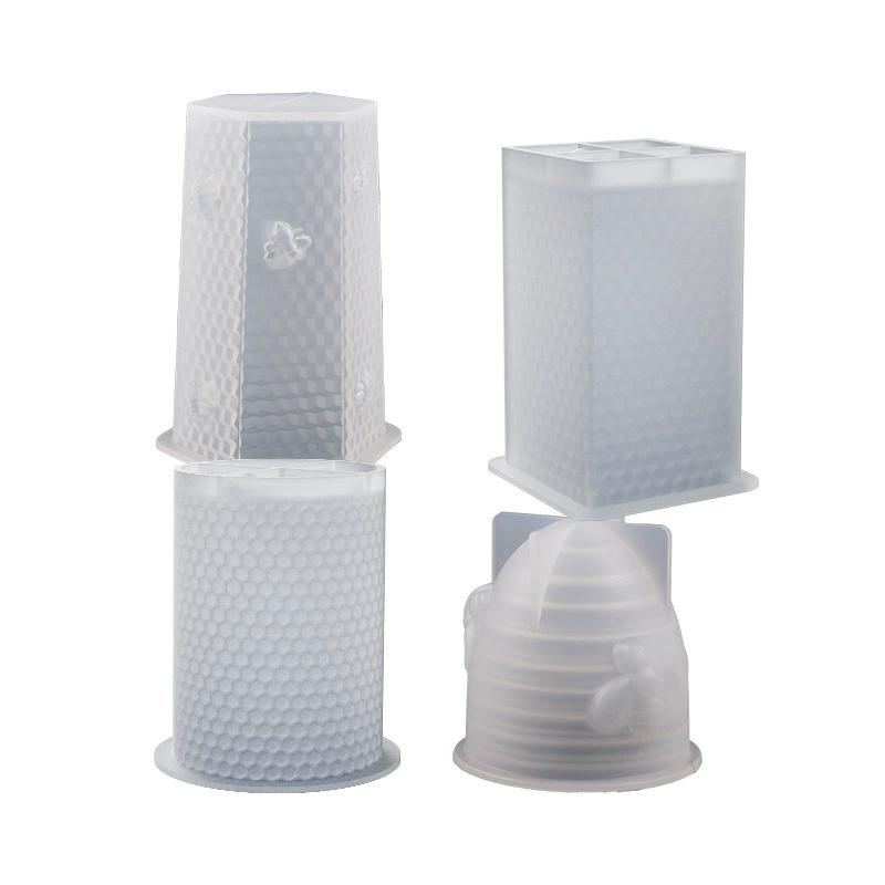 1PC 3D Bee Honeycomb Candle Mold DIY Silicone Resin Molds 3D Art Wax Candle Making Mould Silicone Handmade Romantic Candle Molds