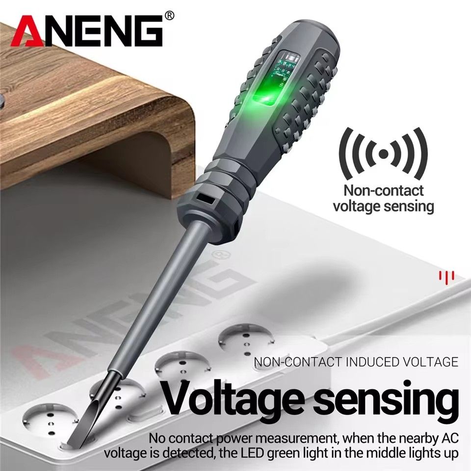 1PC  Digital Voltage Tester Pen Non-contact Induction Screwdriver Test Pencil Word/Cross Screwdriver Voltmeter Detector