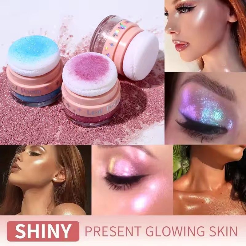 1PC Shining Fairy Powder Body Shining High Gloss Shining Powder Cosmetics, Facial Body Glitter and Body Shining Powder Cosmetics