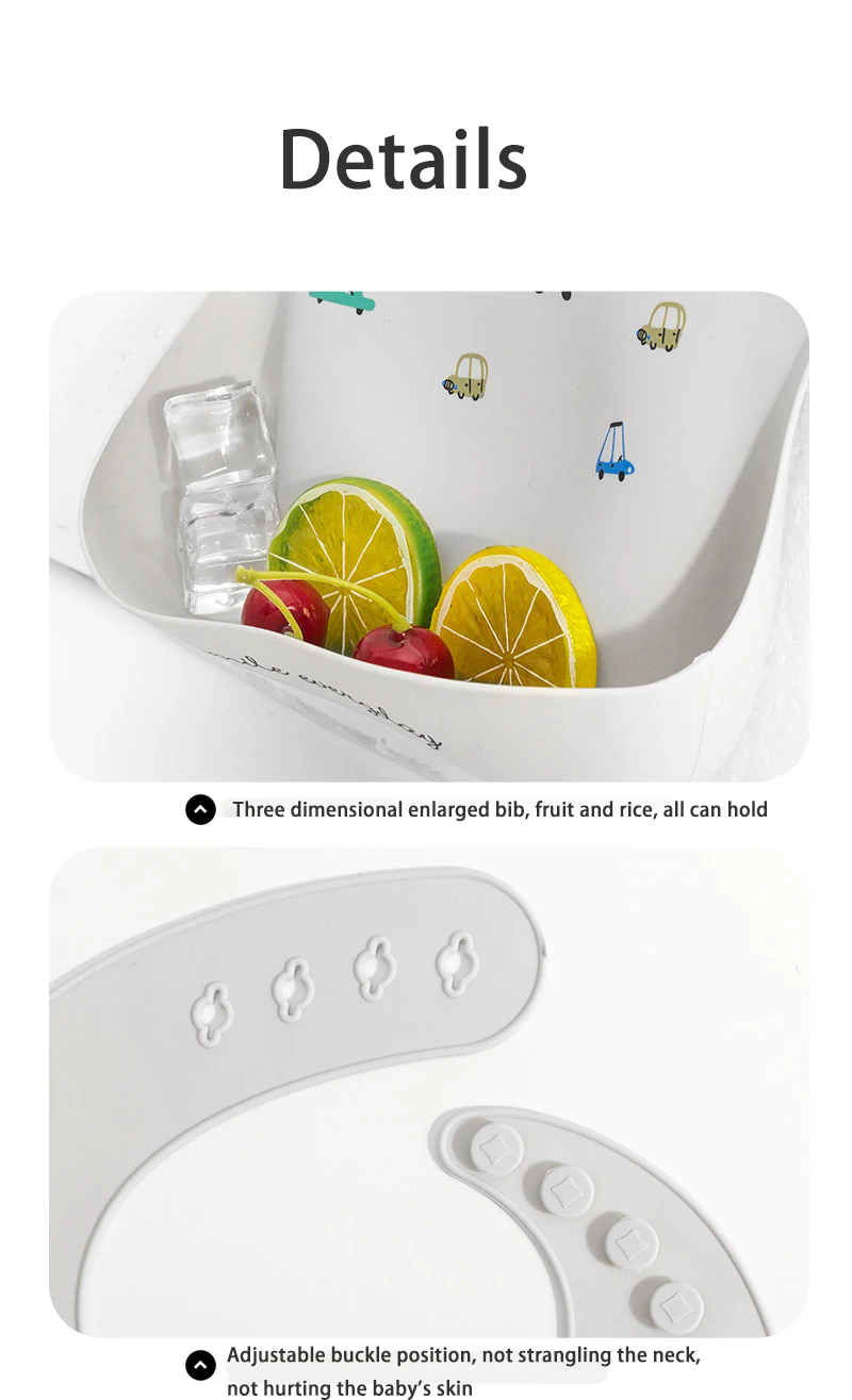 1PC  Silicone Babi Bib Waterproof Saliva Dripping Banana Bibs Cartoon Newborn Feeding Soft Edible Aprons Baby Adjustable