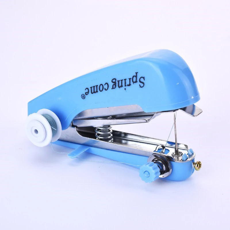 1PC  Household handheld sewing machine, portable outdoor clothing fabric DIY sewing tool, mini manual sewing machine