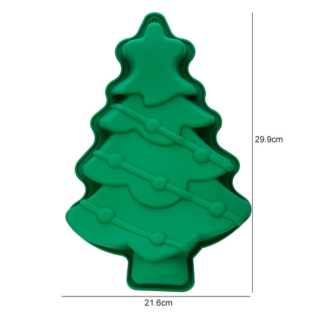 1PCChristmas Chocolate Mold 3D Silicone Candy Gummy Molds for DIY Gummies Jello Ice Cube Jelly Chocolate Candy Cakes Decorations