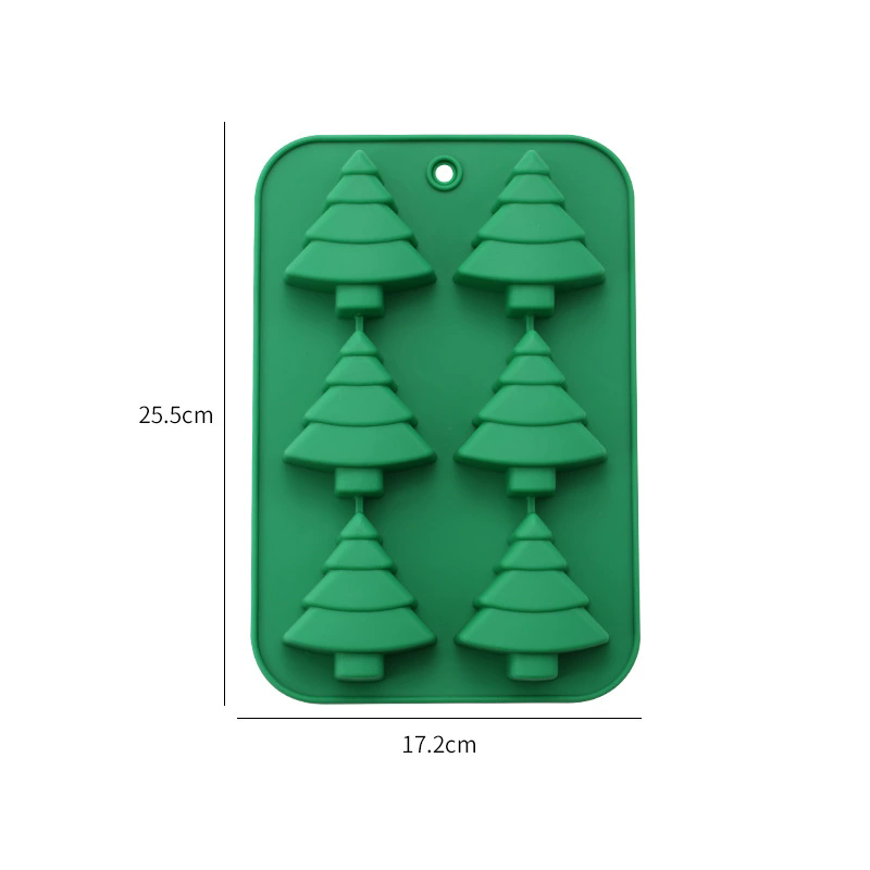 1PCChristmas Chocolate Mold 3D Silicone Candy Gummy Molds for DIY Gummies Jello Ice Cube Jelly Chocolate Candy Cakes Decorations