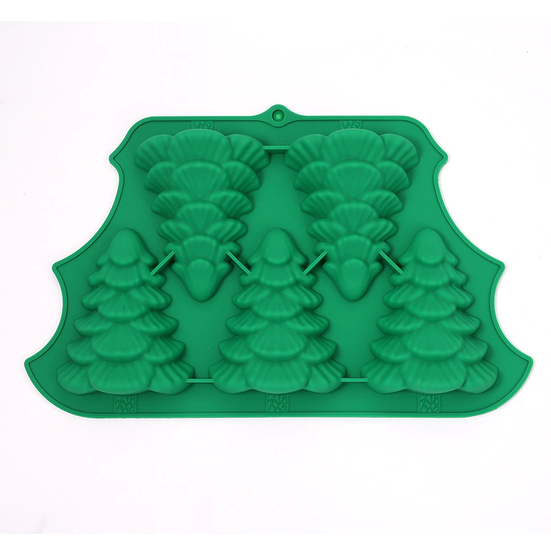 1PCChristmas Chocolate Mold 3D Silicone Candy Gummy Molds for DIY Gummies Jello Ice Cube Jelly Chocolate Candy Cakes Decorations