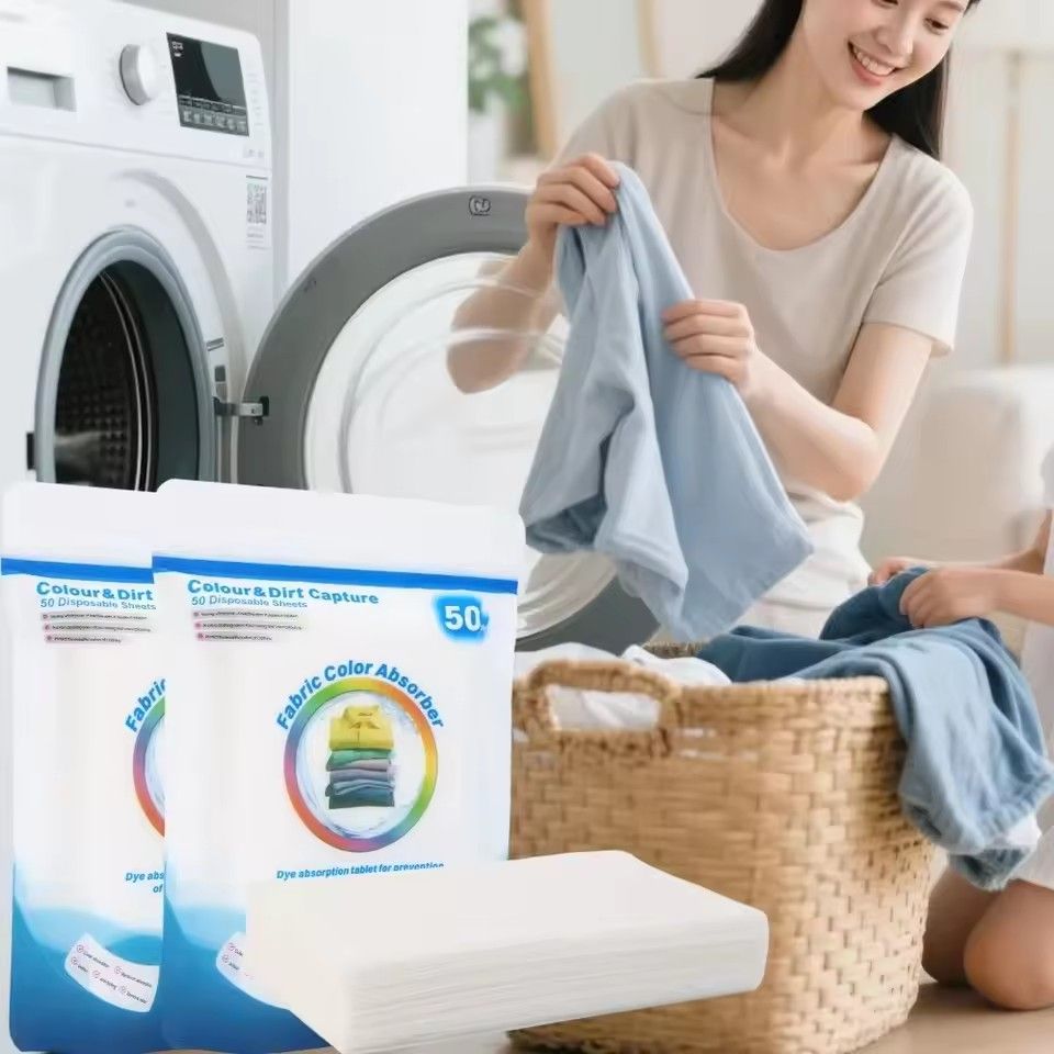 50PCS washing machine color absorbing film, anti staining washing film, anti fouling washing film