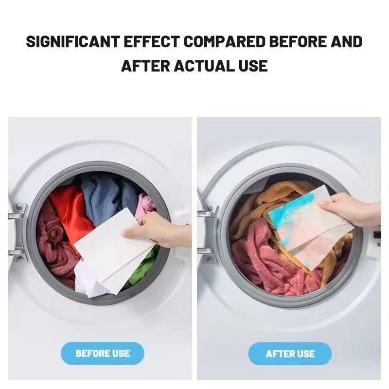 50PCS washing machine color absorbing film, anti staining washing film, anti fouling washing film