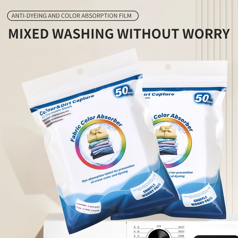 50PCS washing machine color absorbing film, anti staining washing film, anti fouling washing film
