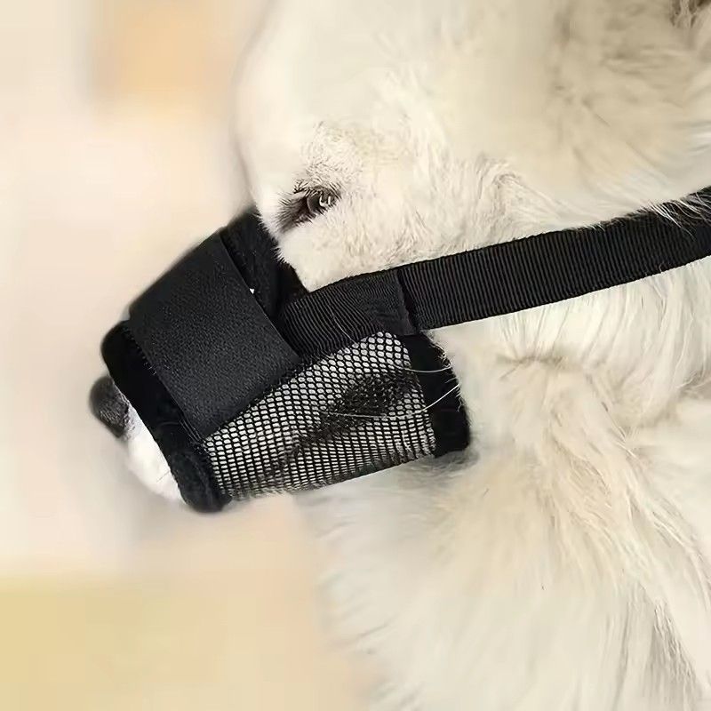 1PC Adjustable Dog Muzzle Breathable Dog Mouth Cover Muzzle Collar Anti Barking Pet Mouth Muzzles for Dogs Dog Accessories