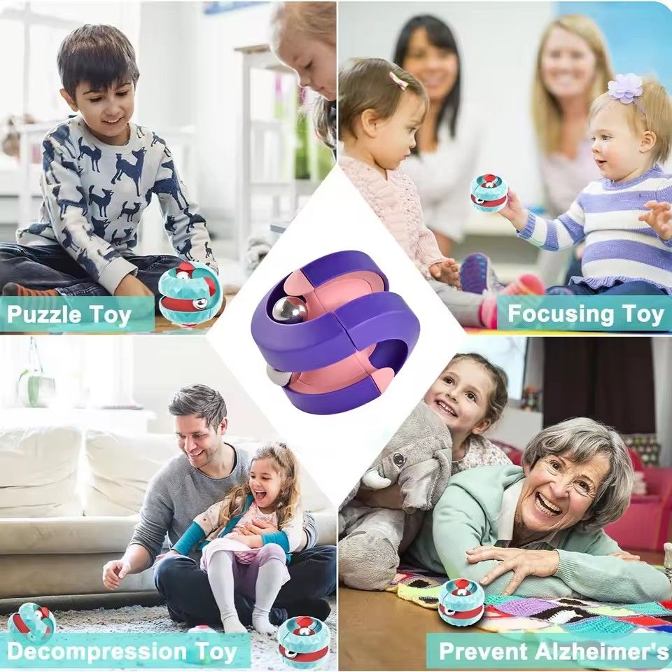 1PC  Track Toys Relieve Boredom And Stress Track Child Toy Puzzle Decompression Gyroscope  New Intellectual Toys Ball