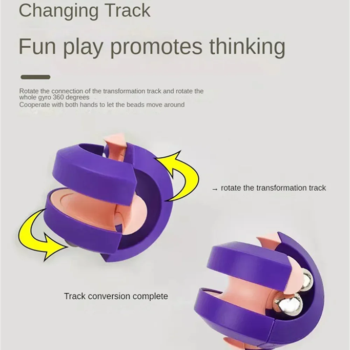1PC  Track Toys Relieve Boredom And Stress Track Child Toy Puzzle Decompression Gyroscope  New Intellectual Toys Ball