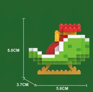 1PCChristmas Gifts Micro Building Block Series Santa Claus Reindeer Puzzle Assembling Bricks Table Decoration Toys Children Kids