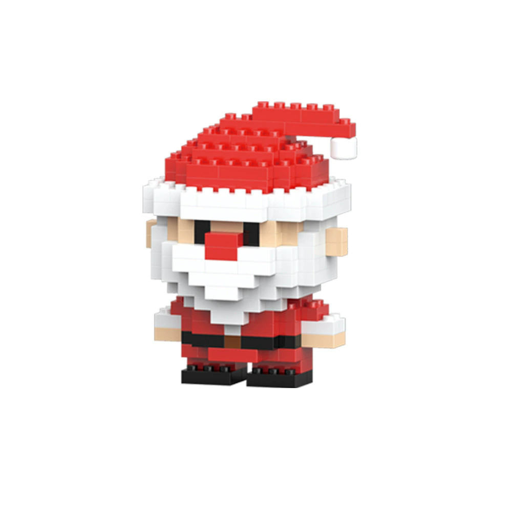 1PCChristmas Gifts Micro Building Block Series Santa Claus Reindeer Puzzle Assembling Bricks Table Decoration Toys Children Kids