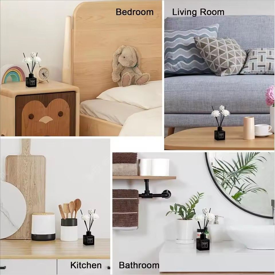 1PC  50ml Flameless Home Fragrance Room Perfume Liquid Air Freshener Birthday Gift Decorative Ornament Aromatherapy Diffuser