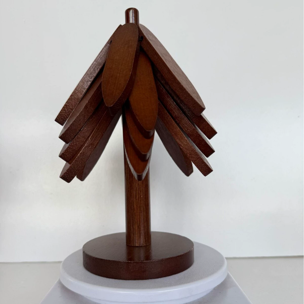 1Set  Tree Design Stand Wooden Trivets Decorative Anti Scald Heat Resistant Table Mat Coaster Wood Placemats Pot