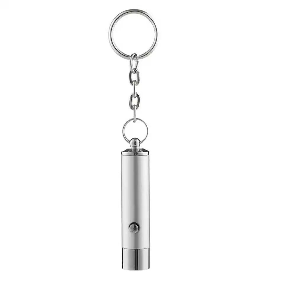 1PC Micro LED Flashlight Keychain Torch Outdoor Camping Emergency Light for Marker Checker Detection Anti-fake UV Light Key Ring