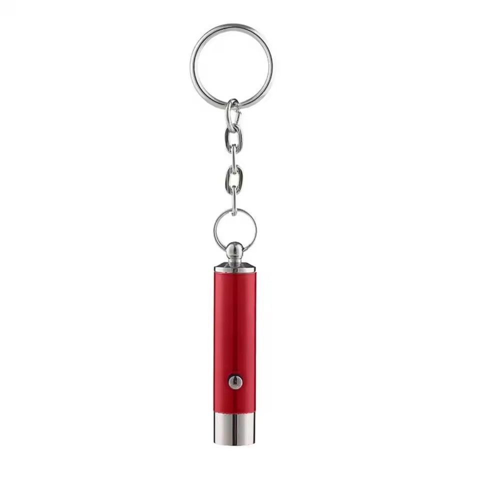1PC Micro LED Flashlight Keychain Torch Outdoor Camping Emergency Light for Marker Checker Detection Anti-fake UV Light Key Ring