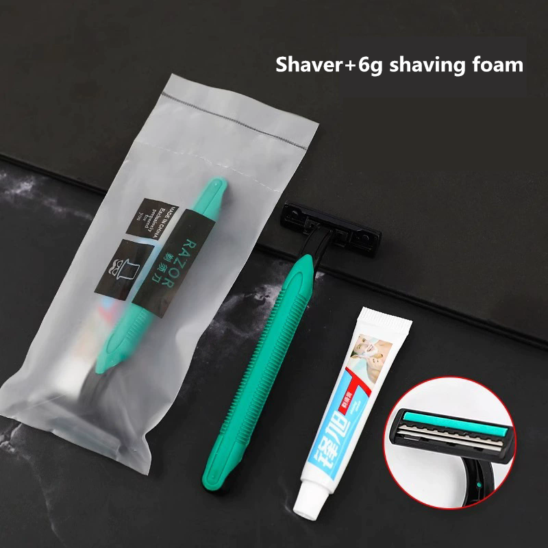 5PCS   Disposable Whiskers Shaving Shavers Body Trimmer Stainless 2 Layers Blade Razors for Men Women Hotel