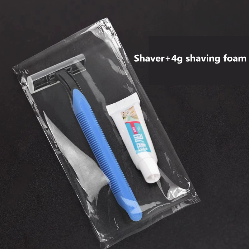 5PCS   Disposable Whiskers Shaving Shavers Body Trimmer Stainless 2 Layers Blade Razors for Men Women Hotel