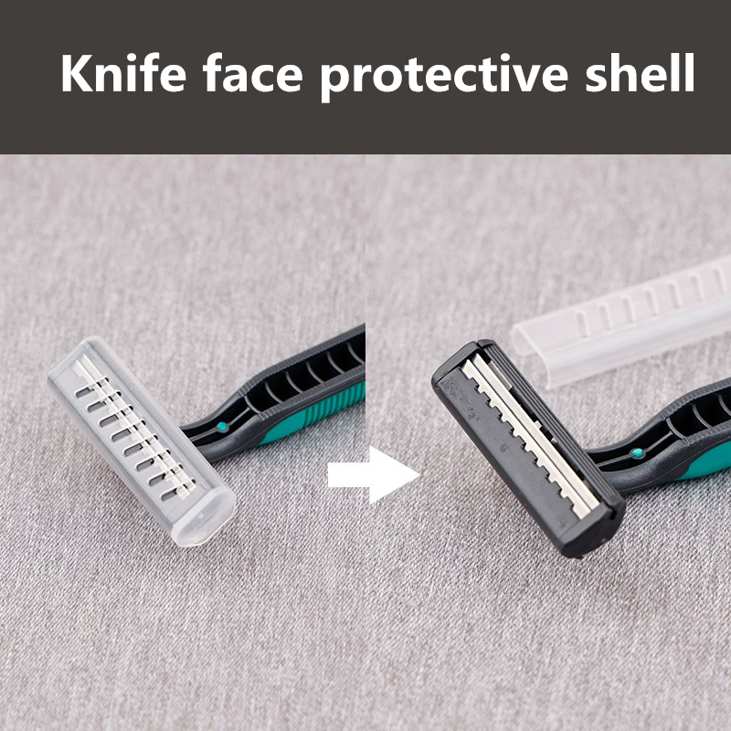 5PCS   Disposable Whiskers Shaving Shavers Body Trimmer Stainless 2 Layers Blade Razors for Men Women Hotel