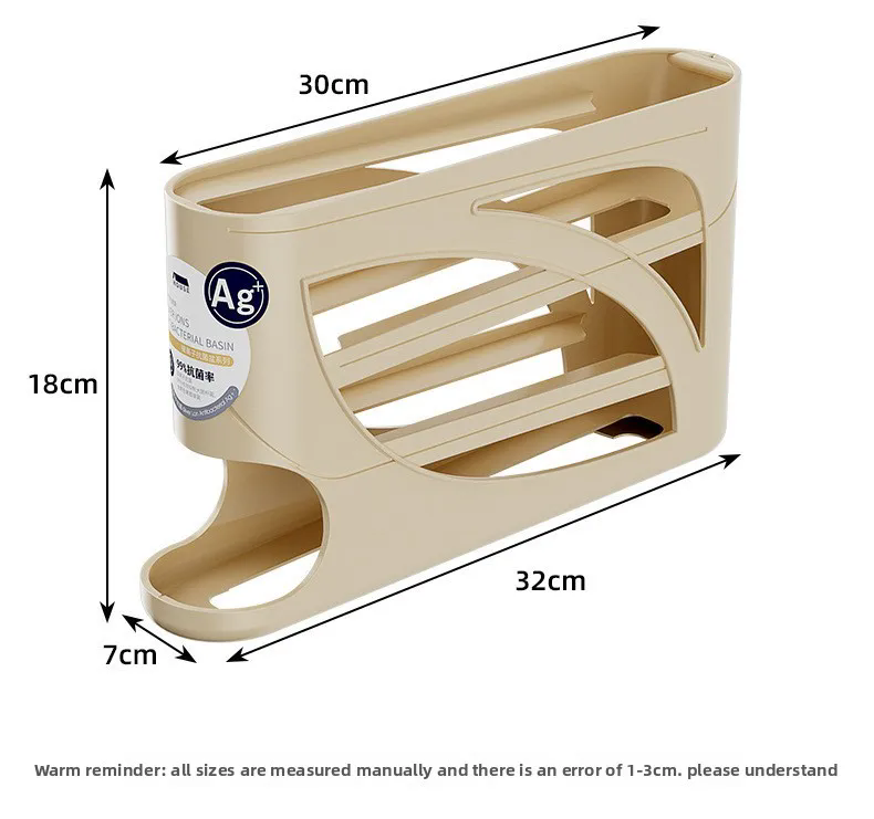 1PC  4 Layers Automatic Rolling Egg Holder Rack Fridge Egg Storage Box Container Kitchen Egg Dispenser Fridge Organizer Racks
