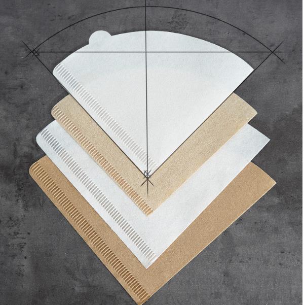 100Pcs Coffee Filter Paper Hand-brewed Coffee Special Conical Wood Pulp Portable Pull-out Drip Filter Paper Household Cafe Tools