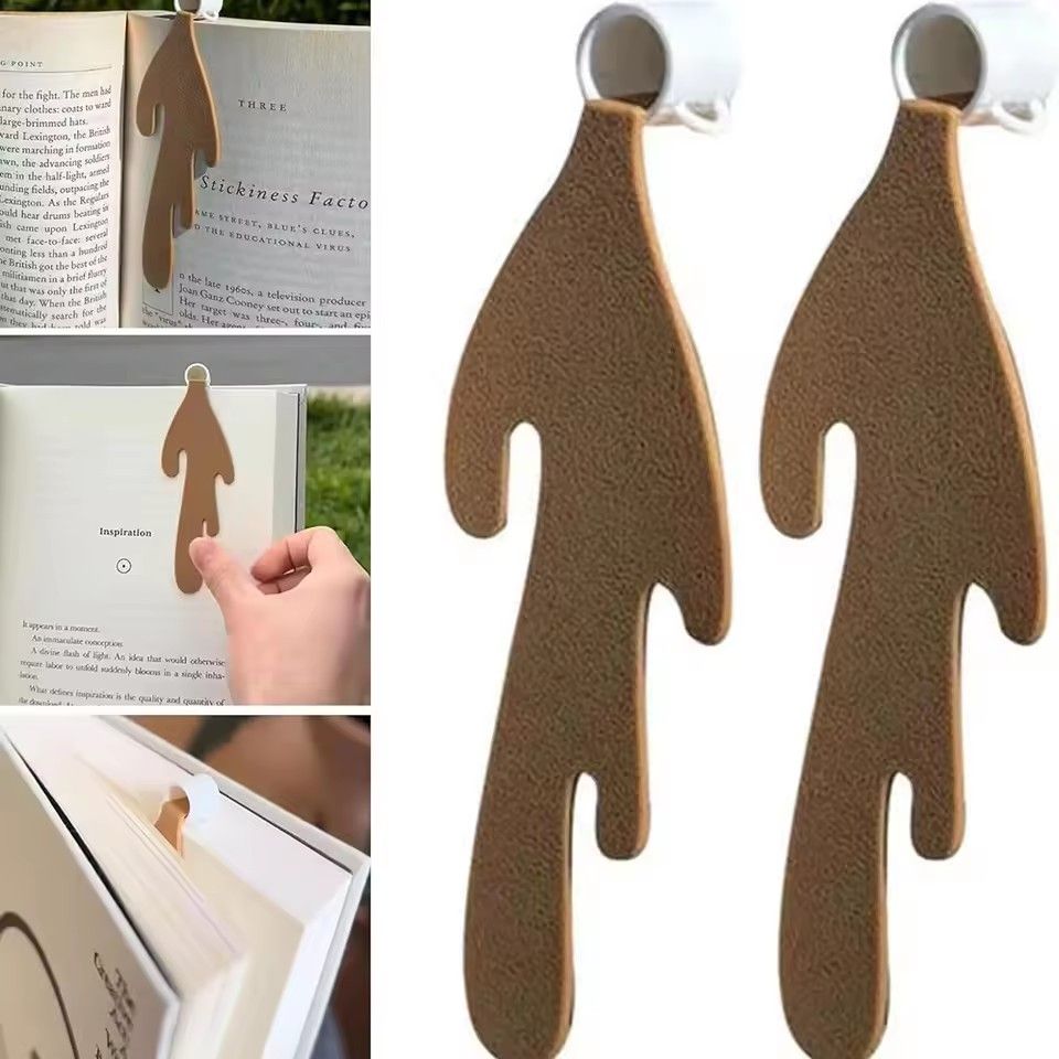 2PCCute Spilled Coffee Bookmark Corner Marker for Reading Funny Bookmarks for Reading Corner Bookmark Stationery School Supplies