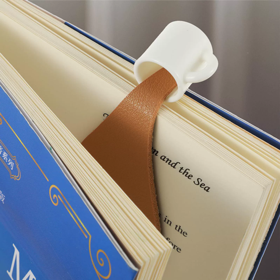 2PCCute Spilled Coffee Bookmark Corner Marker for Reading Funny Bookmarks for Reading Corner Bookmark Stationery School Supplies