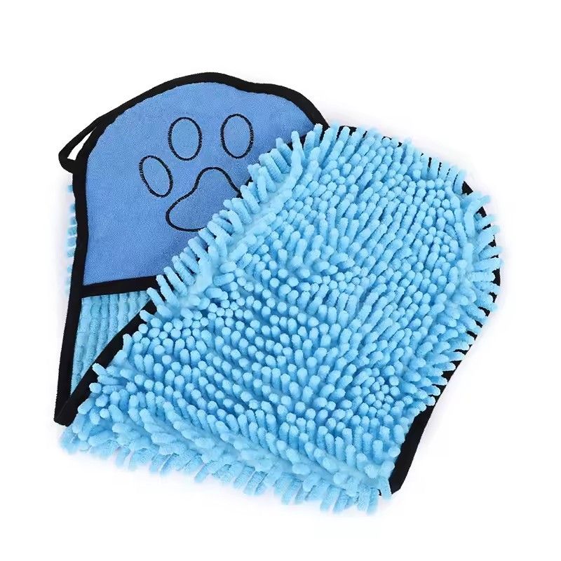 1PC  Thick Pet Bath Towel Soft Super Absorbent Dog Towel Quick Drying Cat Bathing Towel Pet Cleaning Washcloth Dog Accessories