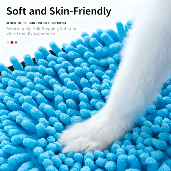 1PC  Thick Pet Bath Towel Soft Super Absorbent Dog Towel Quick Drying Cat Bathing Towel Pet Cleaning Washcloth Dog Accessories