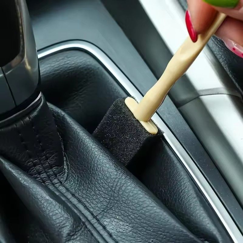 5Pcs Car AirOutletSpongeCleaning Brush Interior Detailing Dust Removal Brushes Conditioner Grille Cleaner Brush Auto Accessories