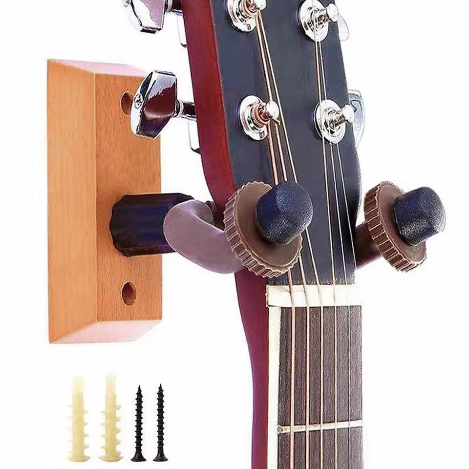 2PC universal guitar wall mounted bracket made of wood, used for guitar ukulele violin bass guitar instrument accessories