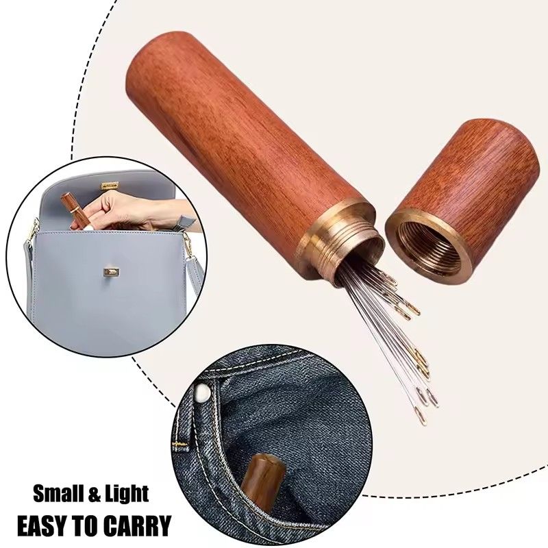 30PCS Blind Sewing Needle Elderly Stainless Steel Quick Automatic Self-Threading Needle Stitching Pins DIY Punch Needle Threader