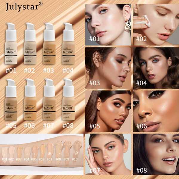 1PC  Face Foundation Cream Oil-Control Matte BB Cream Waterproof Long Lasting Concealer Full Coverage Professional Makeup