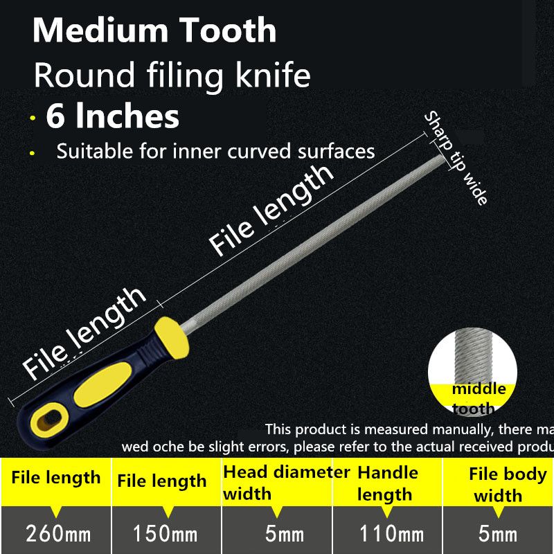 1PC  alloy steel file, triangular rubbing knife, semi-circular flat large plate file, jade polishing tool, filing knife