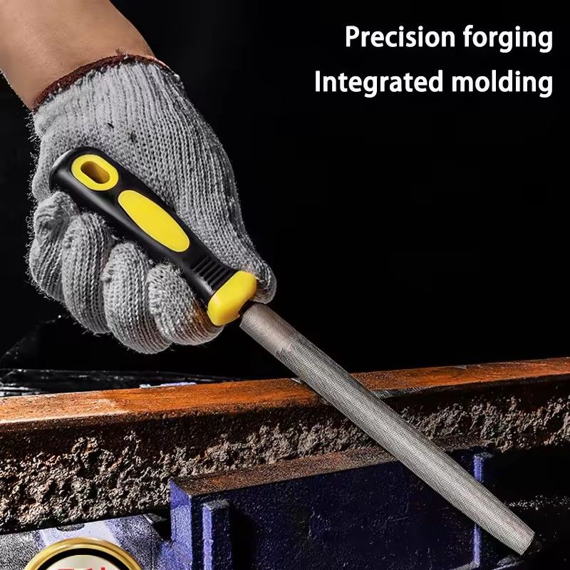 1PC  alloy steel file, triangular rubbing knife, semi-circular flat large plate file, jade polishing tool, filing knife